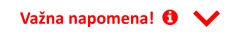 Važna napomena!     